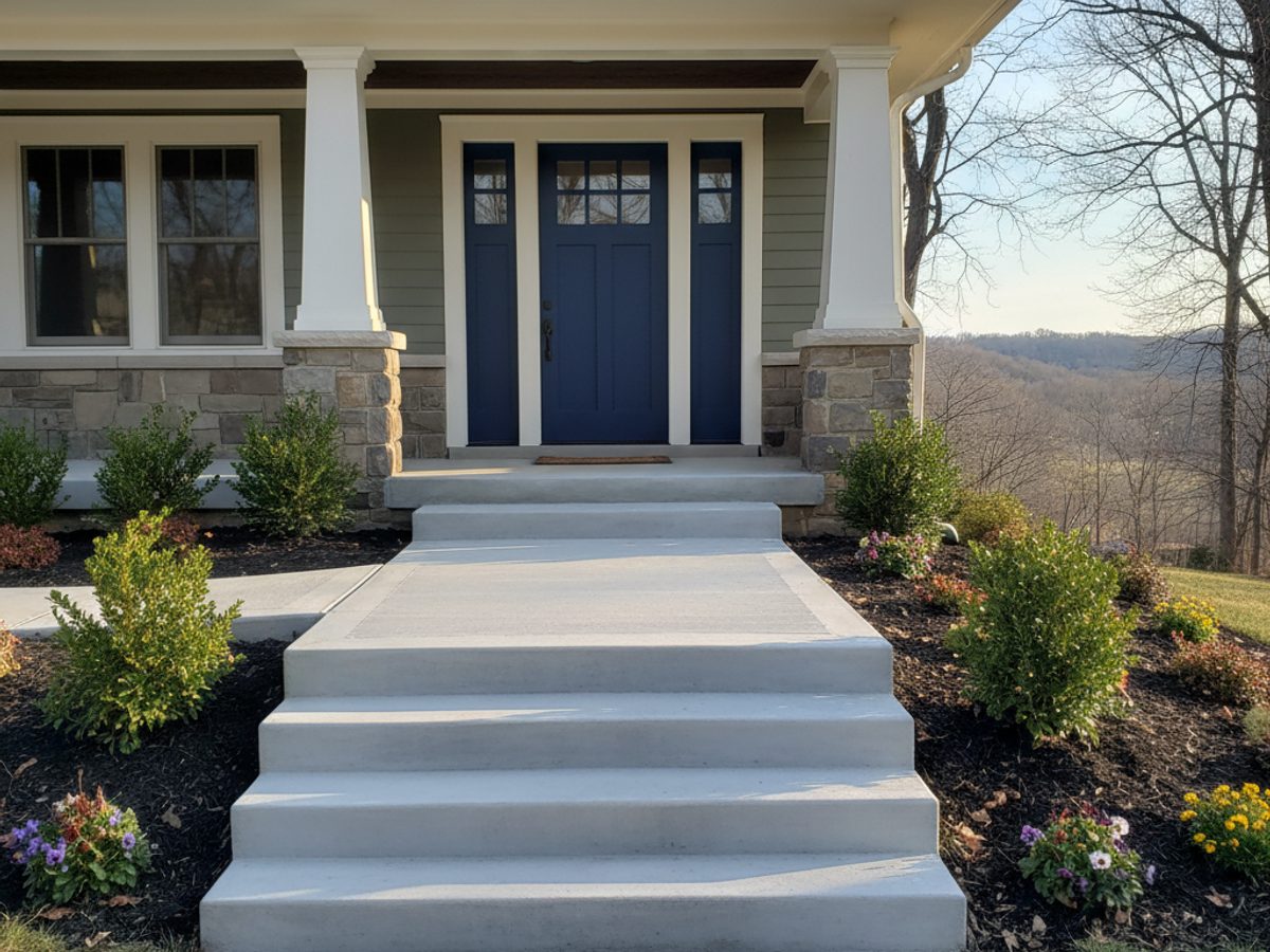 Concrete Steps & Stoops completed by Spectrum Concrete Inc in Emmaus, PA